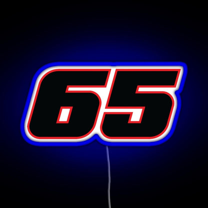 Jonathan Rea Race Number 65 Rgb Neon Sign