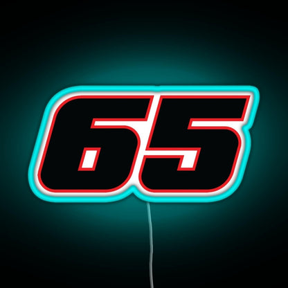 Jonathan Rea Race Number 65 Rgb Neon Sign