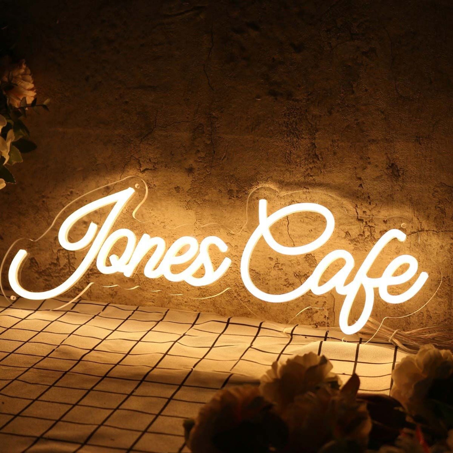 Jones Cafe Yellow Led Neon Sign | Shineneon
