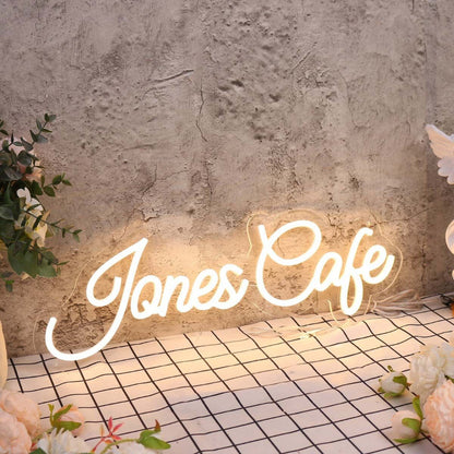 Jones Cafe Yellow Led Neon Sign | Shineneon