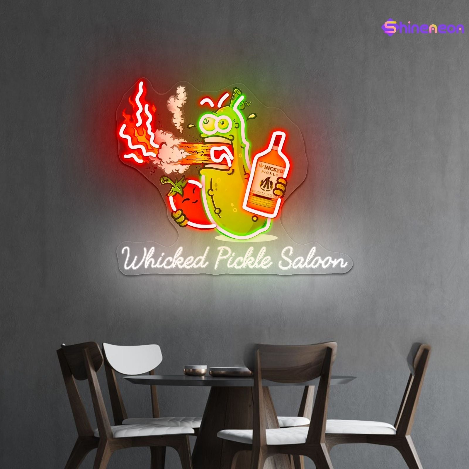 Jones' Whicked Pickle Saloon Custom Led Neon Sign - Shineneon