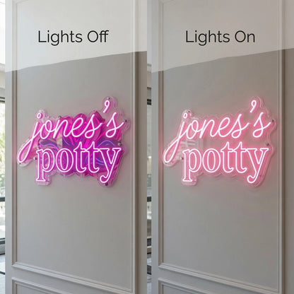 Jones's Potty LED Neon Sign - Shineneon