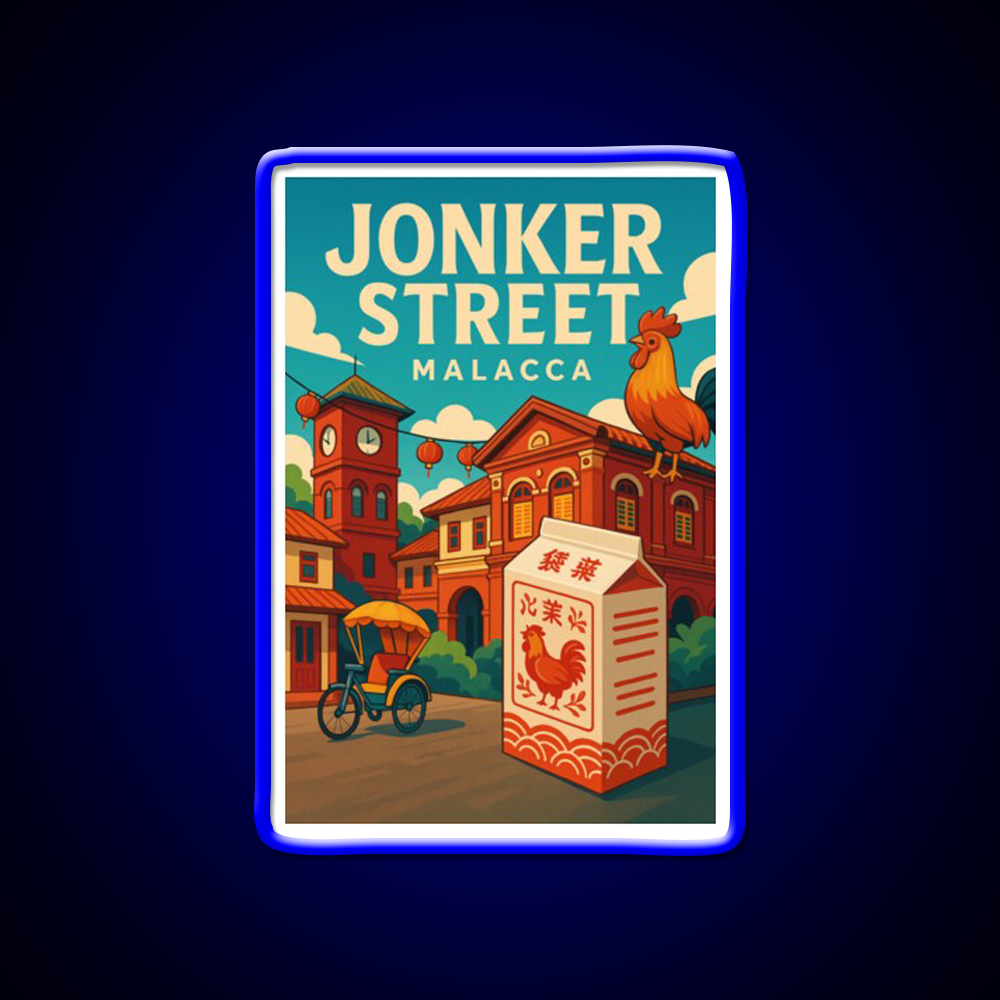 Jonker Street Clocktower And Rooster Box Asian Cultural Led Neon Sign Rgb Color - LED neon sign view 5