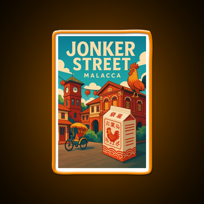 Jonker Street Clocktower And Rooster Box Asian Cultural Led Neon Sign Rgb Color - LED neon sign view 6