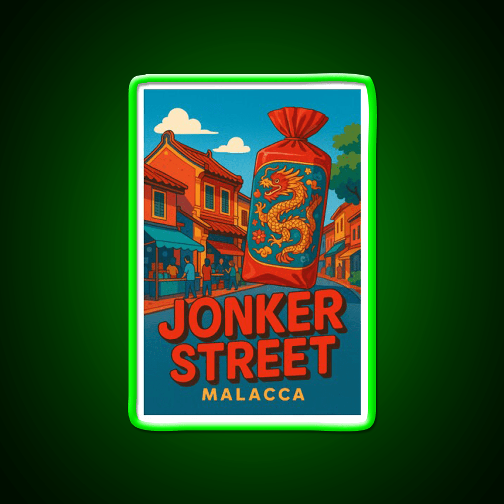 Jonker Street Dragon Lantern Malacca Asian Cultural Led Neon Sign Rgb Color - Shineneon