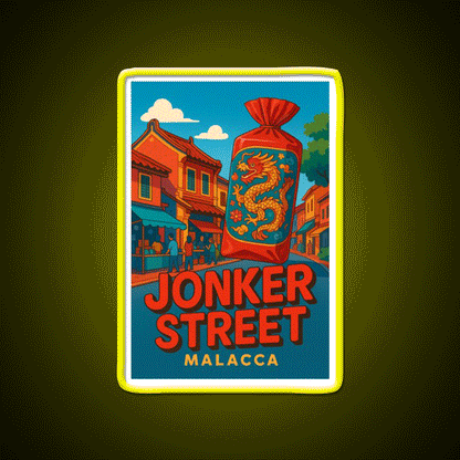 Jonker Street Dragon Lantern Malacca Asian Cultural Led Neon Sign Rgb Color - Custom LED neon sign front view