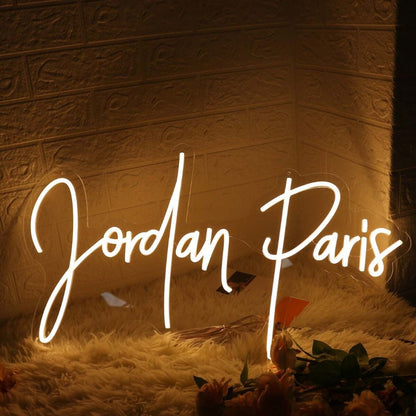 Jordan Paris Yellow Led Neon Sign - Shineneon