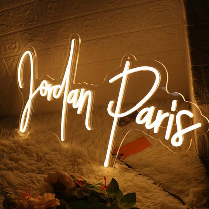 Jordan Paris Yellow Led Neon Sign - Shineneon