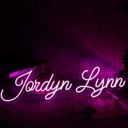 Jordyn Lynn Pink Led Neon Sign - Shineneon