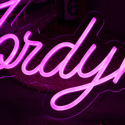 Jordyn Lynn Pink Led Neon Sign - Shineneon