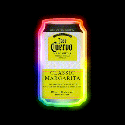 Jose Cuervo Party Drink Tequila Led Neon Sign Bar Led Sign Rgb Color - LED neon sign close-up detail