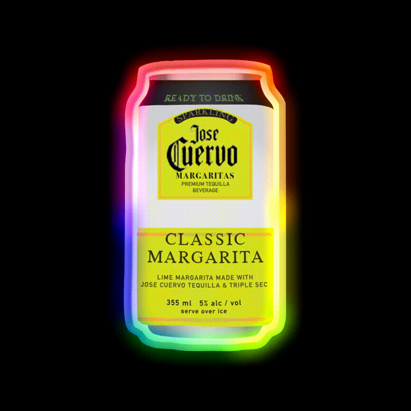 Jose Cuervo Party Drink Tequila Led Neon Sign Bar Led Sign Rgb Color - LED neon sign close-up detail