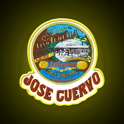 Jose Cuervo Tequila Party Drink Tequila Led Neon Sign Rgb Color - Custom LED neon sign front view