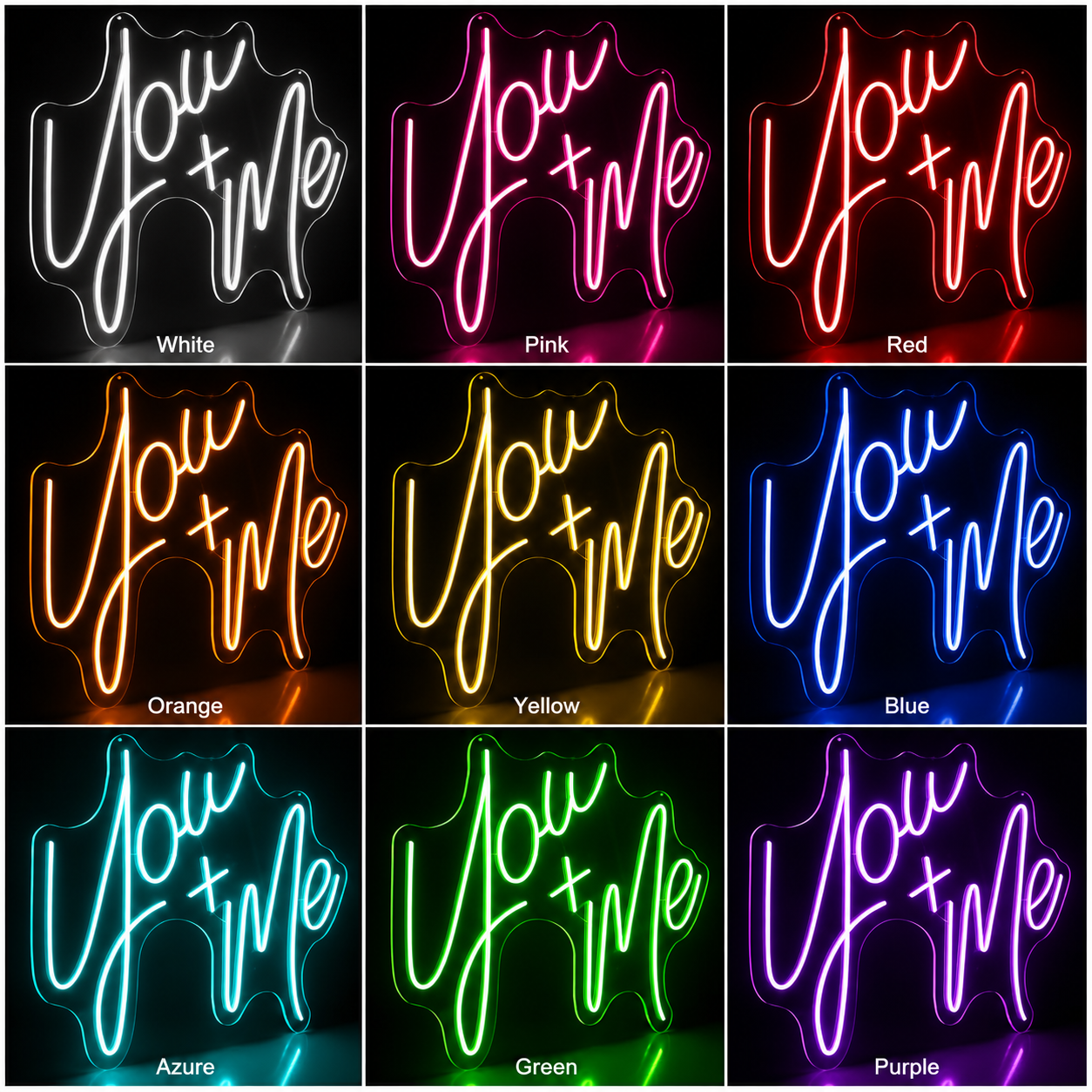 Joy And Time LED Neon Sign - 05 Color Grid
