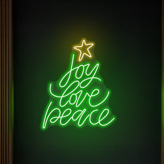 Joy Love Peace Led Sign