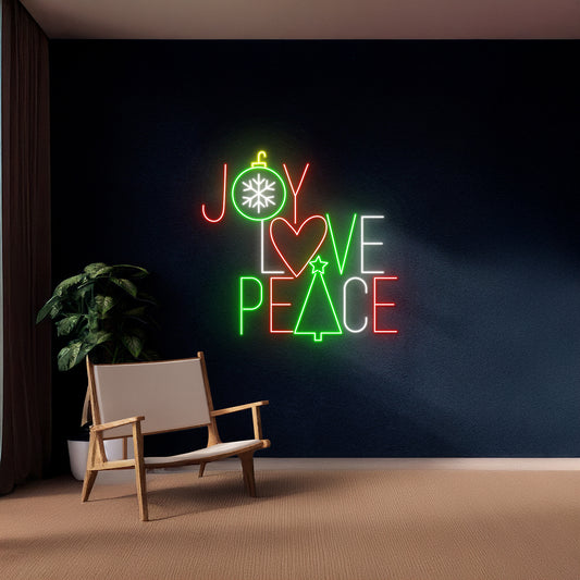 Joy Love Peace Neon Sign