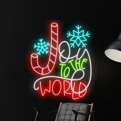 Joy To The World Led Neon Sign | Shineneon