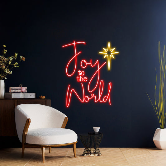 Joy To The World Neon Sign