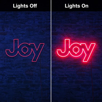 Joy Wall Decor LED Neon Sign - 06 Day Night Comparison