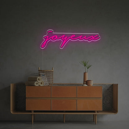 Joyeux Led Neon Sign For Home Decor Bars | Shineneon