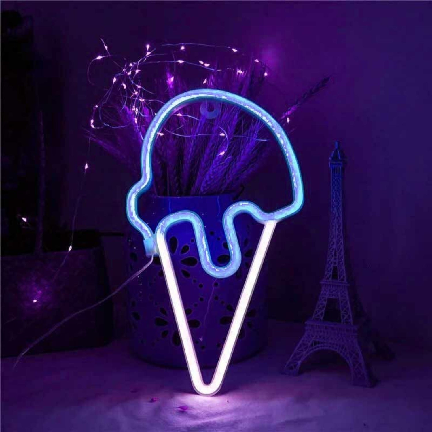 Joyful Ice Cream Scoop Cone Summer Led Neon Sign | Shineneon