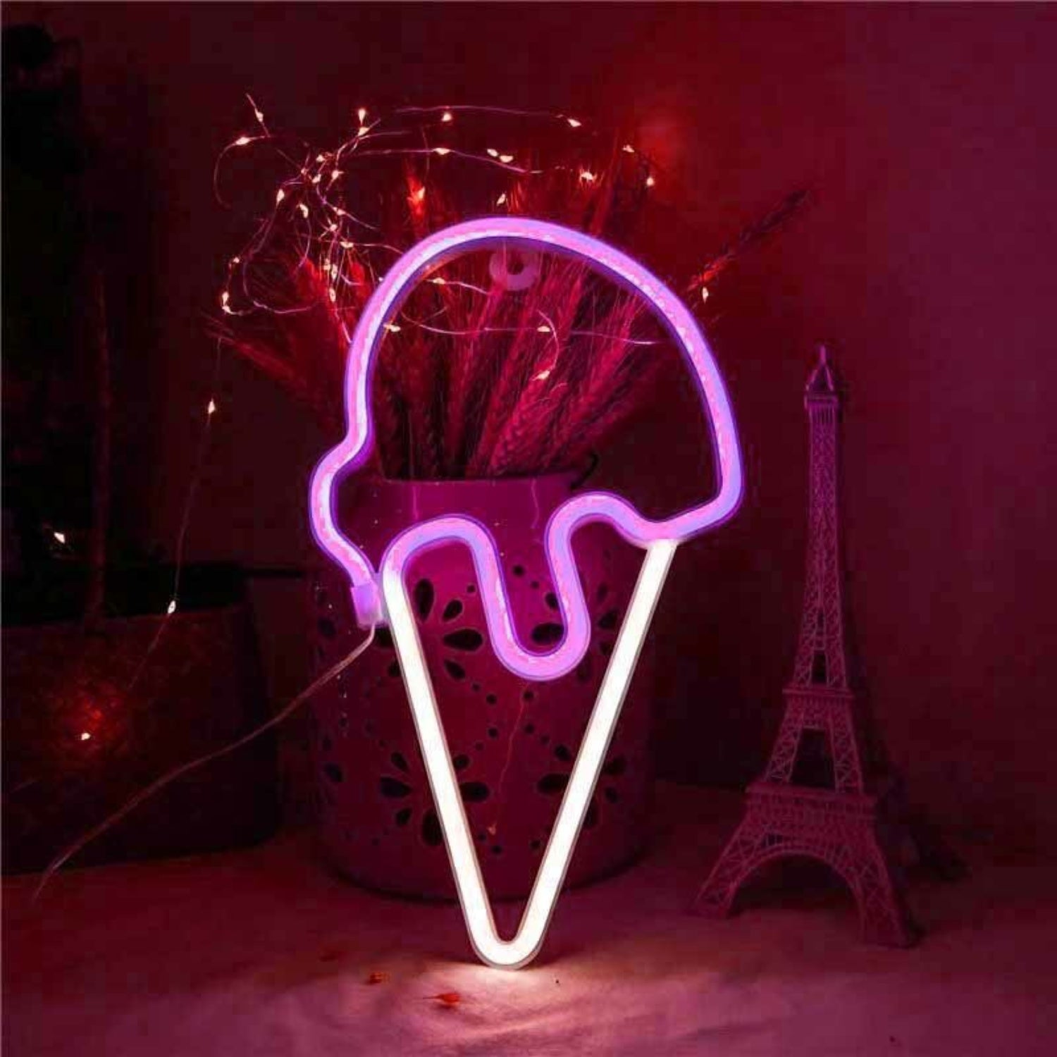 Joyful Ice Cream Scoop Cone Summer Led Neon Sign | Shineneon