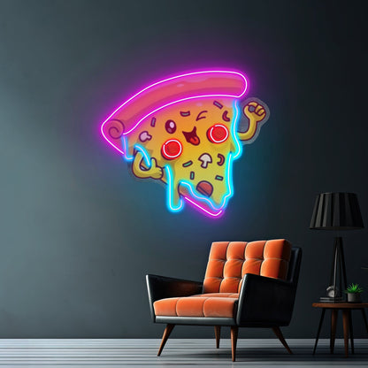Joyful Pizza Custom Led Signs Artwork For Sale - Shineneon