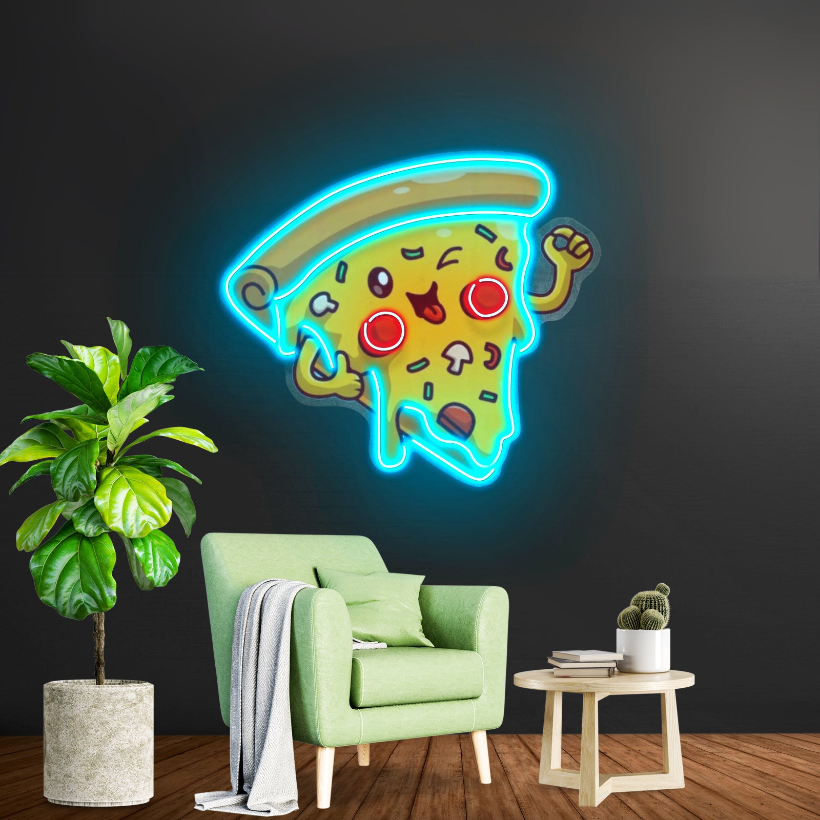 Joyful Pizza Custom Led Signs Artwork For Sale