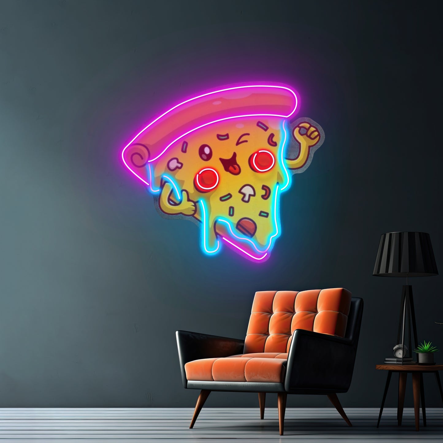 Joyful Pizza Custom Led Signs Artwork For Sale