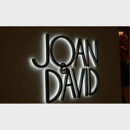 Jqan David 3D Backlit Channel Letters Led Light Sign - Shineneon