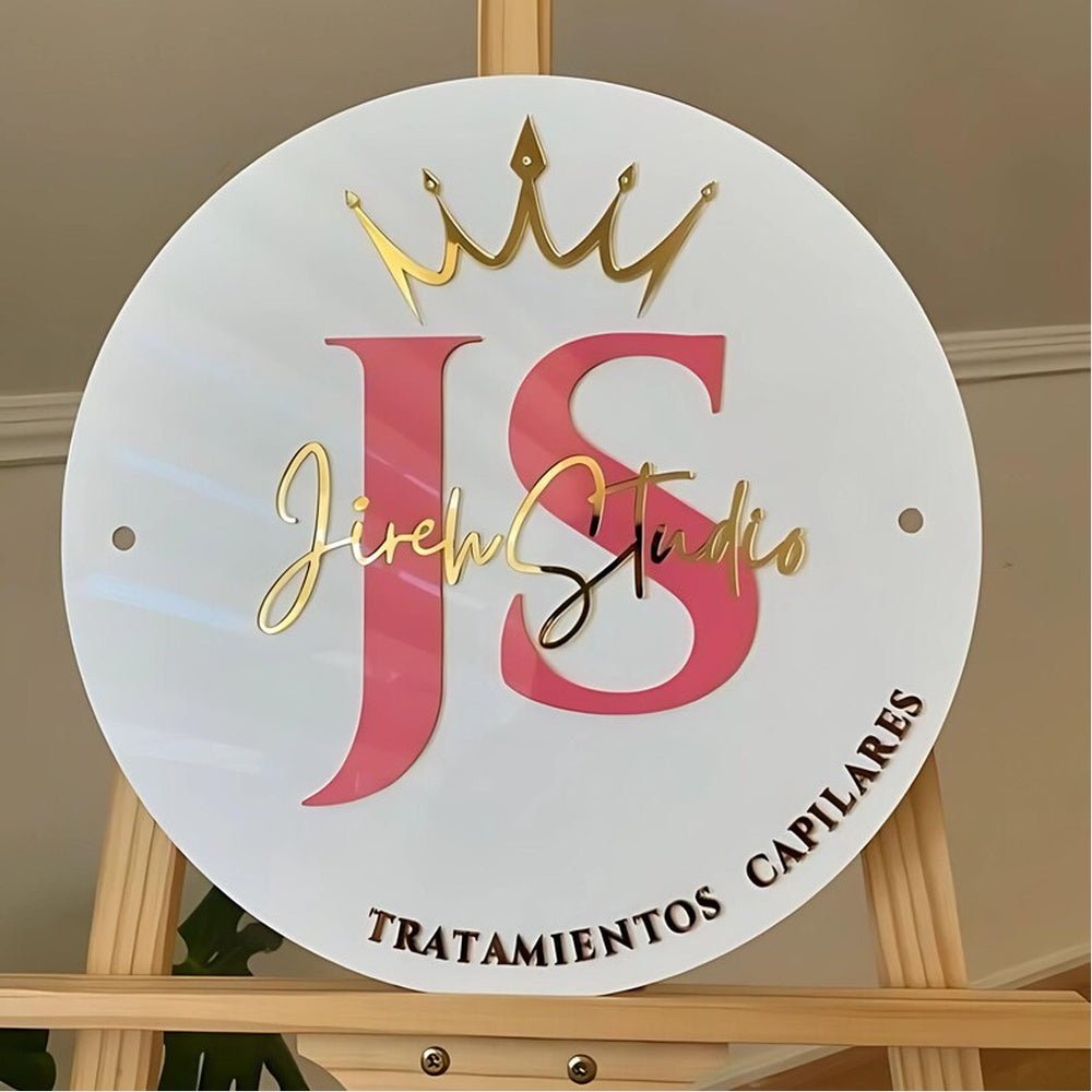 Js Jireh Studio Acrylic Business Logo Sign - Shineneon