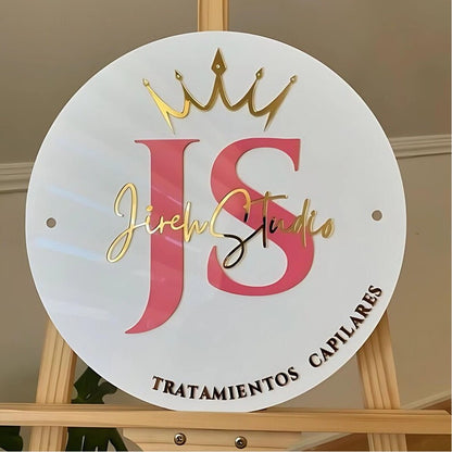 Js Jireh Studio Acrylic Business Logo Sign - Shineneon