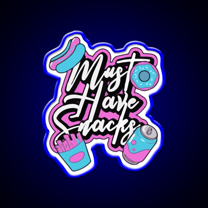 Jstu Must Have Snack Food Snack Food Led Neon Sign Rgb Color - Shineneon