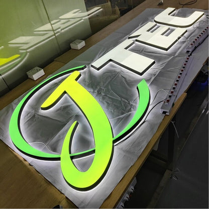 Jtec 3D Frontlit And Backlit Channel Letter Led Light Sign - Shineneon