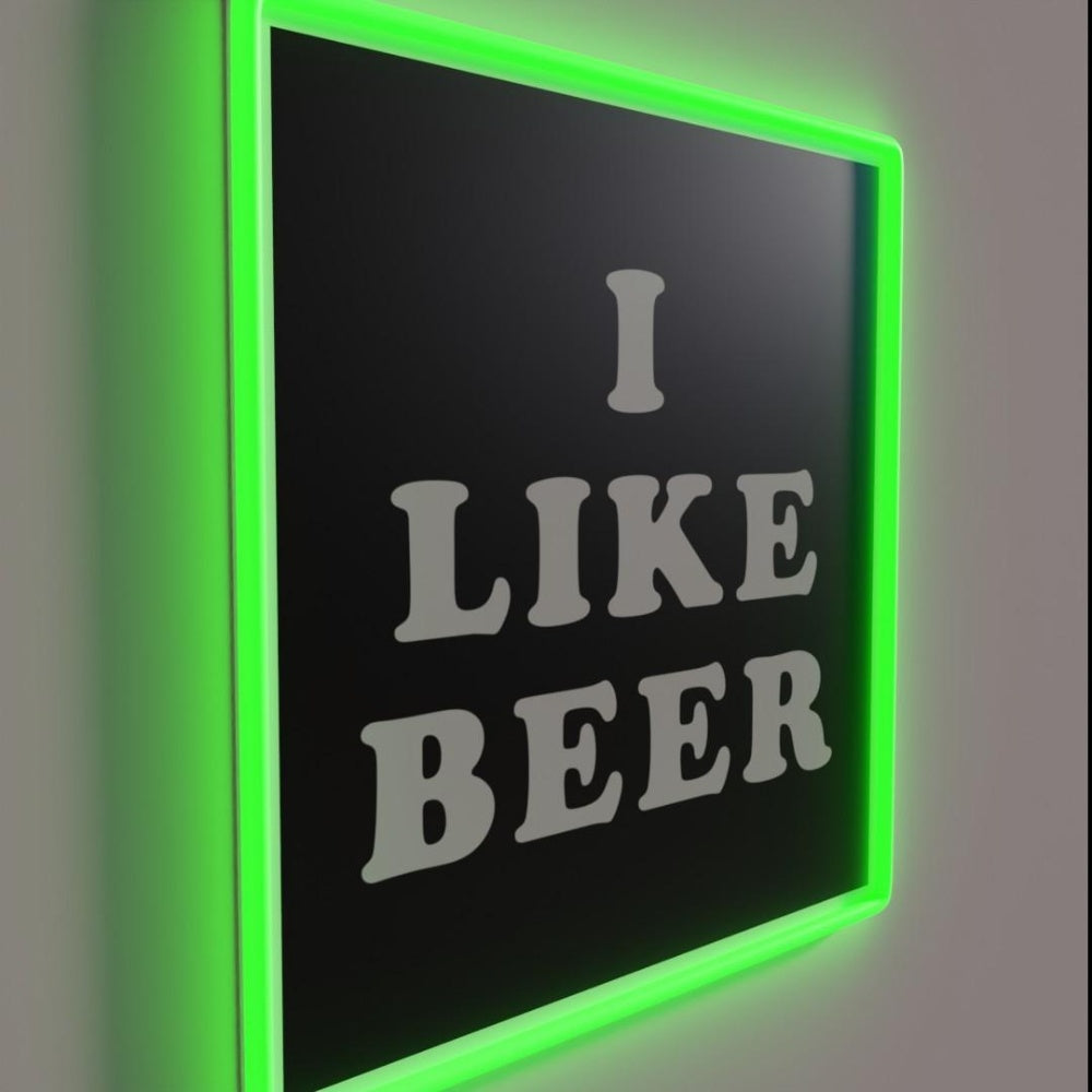 Judge Kavanaugh I Like Beer Halloween Costume Rgb Led Neon Sign - LED neon sign close-up detail