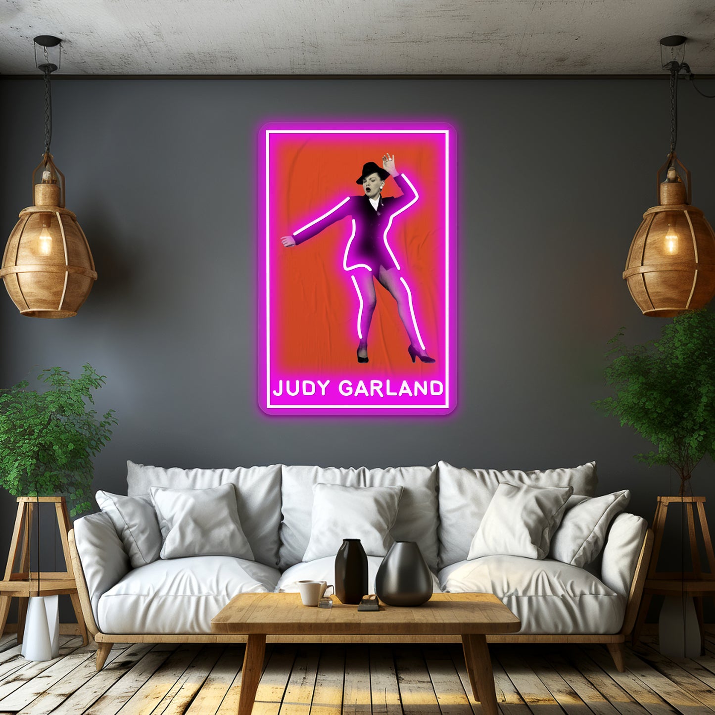 Judy Garland Pop Art Poster Artwork Neon Signs For Sale