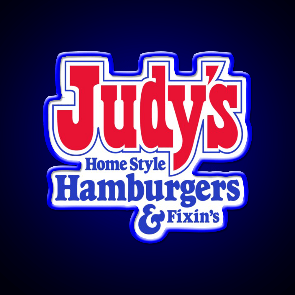 Judys Home Style Hamburgers Fast Food Led Neon Sign For Burger Place Rgb Color - Shineneon