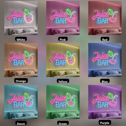 Juice Bar Bedroom Decor LED Neon Sign - Shineneon