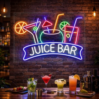 Juice Bar LED Neon Sign Home Wall Art - 01 Original Product Image