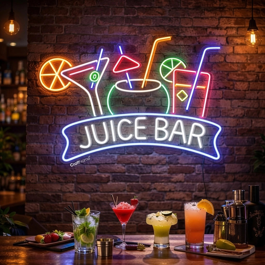 Juice Bar LED Neon Sign Home Wall Art - 02 High-Converting Product Image