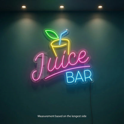 Juice Bar Room Decor LED Neon Sign - 04 Size Image