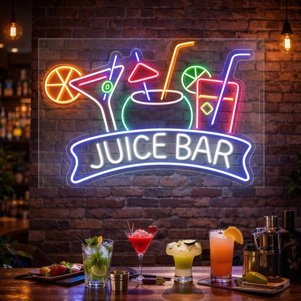 Juice Bar Wall Decor LED Neon Sign - 01 Original Product Image