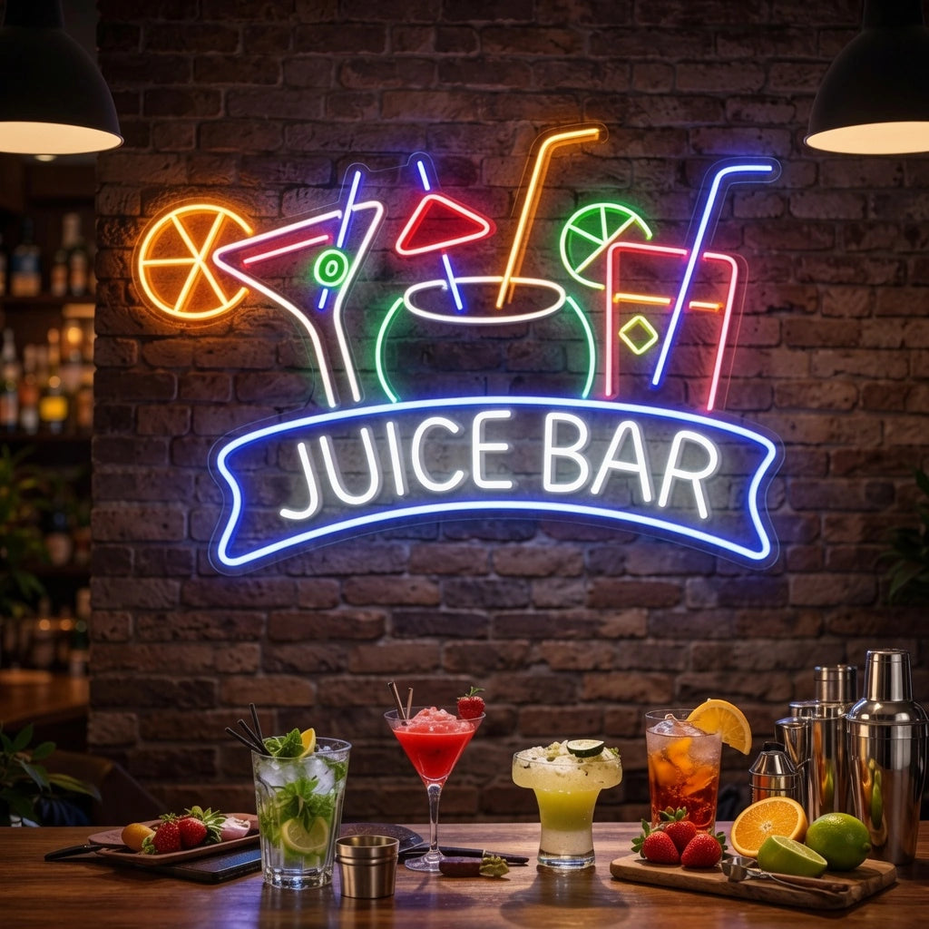 Juice Bar Wall Decor LED Neon Sign - 02 High-Converting Product Image