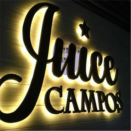 Juice Campos 3D Backlit Channel Letters Led Light Sign - Shineneon
