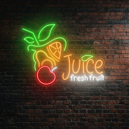 Juice Fresh Fruit Wall Decor LED Neon Sign - 01 Original Product Image
