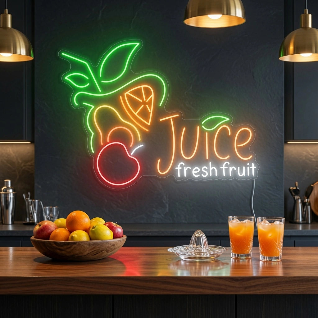 Juice Fresh Fruit Wall Decor LED Neon Sign - 02 High-Converting Product Image