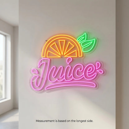 Juice Hangs Wall Decor LED Neon Sign - 04 Size Image