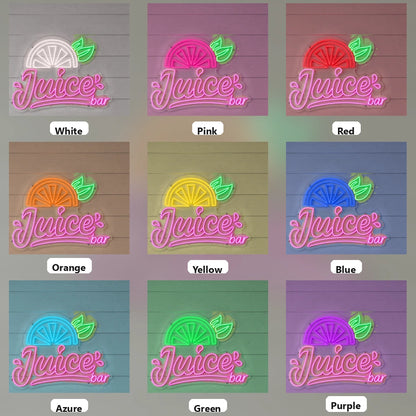 Juice Hangs Wall Decor LED Neon Sign - 05 Color Grid