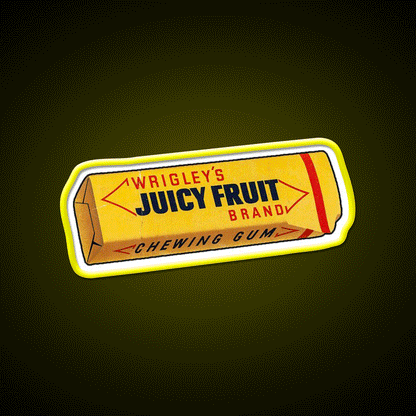 Juicy Fruit Snack Food Led Neon Sign Rgb Color - Custom LED neon sign front view