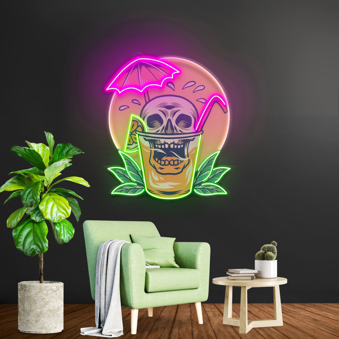 Juicy Skull Led Neon Sign Light Custom Led Signs